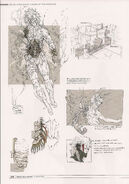 Designs from the Metal Gear Solid 4 Master Art Works book.