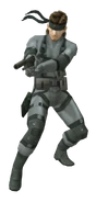 Solid Snake polygon model.