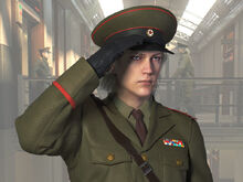 Raikov as he appears in the pachislot adaptation of Metal Gear Solid 3 (SP version).