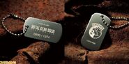 Dog tags that come with the Limited Edition bundle