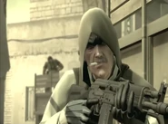 Solid Snake, disguised as a militia instructor, infiltrates the Middle East.