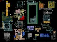 Mappa del gioco, che include la posizione di quasi tutti gli oggetti, nonché le posizioni di alcuni personaggi secondari e boss.