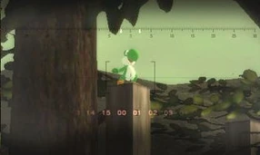 Big Boss apuntándole a Yoshi.