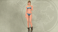 Cécile's model viewer, upon gaining an S-rank/gaining the bikini top, front.