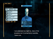 Doktor talking to Raiden on the codec in Metal Gear Rising.