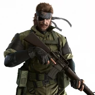 Promotional image of Big Boss in Jungle Fatigues.