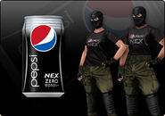 DLC Passcode Pepsi NEX T-Shirts and Pepsi NEX soldiers (male and female)