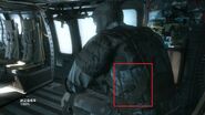 MG1 Cardboard Box cameo on fatigues on ACC in main game.