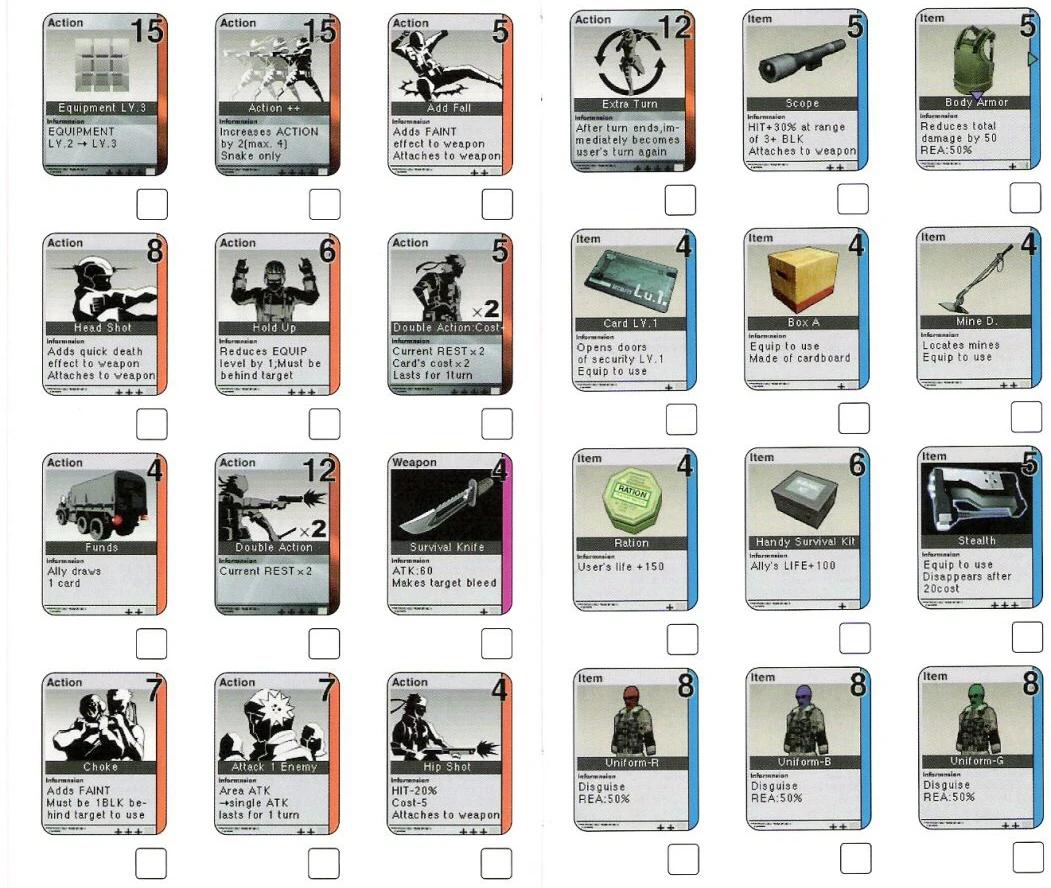 Card LV.1 (MGA card) | Metal Gear Wiki | Fandom