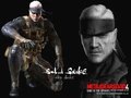 An early promotional wallpaper for Metal Gear Solid 4.