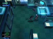 Solid Snake vs. Gray Fox in the original Metal Gear Solid.