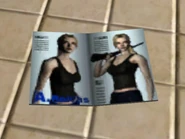 Book in The Twin Snakes, featuring Alexandra "Alex" Roivas in the centerfold.
