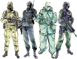 The Genome Soldiers were often equipped with the FAMAS assault rifle.
