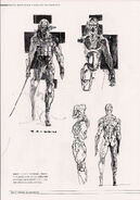 Designs from the Metal Gear Solid 4 Master Art Works book.