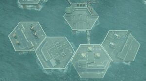 Mission Support platform in 1974, home of the MSF's Intel Team.