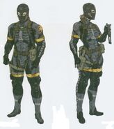 The MSF-standard Sneaking Suit in 1974.