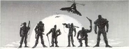 Outer Heaven mercenaries and leader from the user's manual.