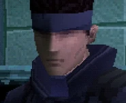 Close-up view of Snake (PlayStation).