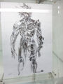 the most recognizable Raiden concept art from Metal Gear Solid: Rising, now in a art exibition version.