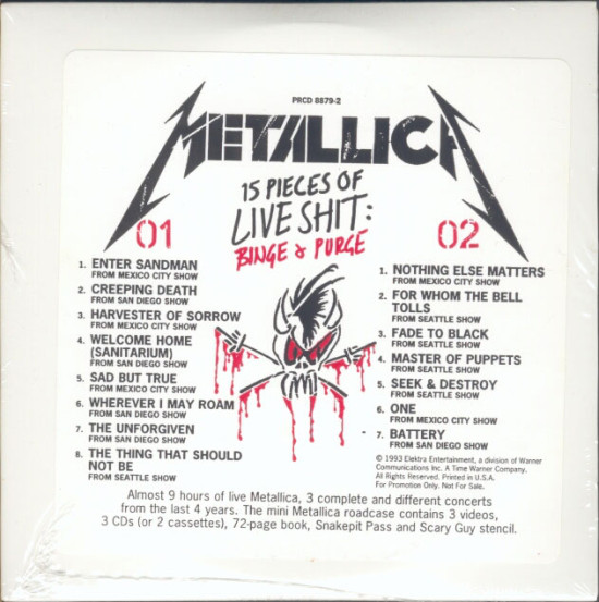 Metallica メタリカ Live Shit: Binge & Purge 公式ショップ - 洋楽