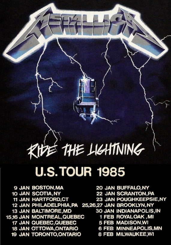 metallica tours