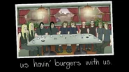 Us havin' burgers with us.