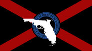 Digitized image of the new Florida state flag under Governor Explosion.