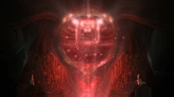 Ishnifus's first visual appearance on the show, in the intro to Breakupklok.