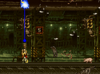 Accessed when the Subway appears. Shoot upwards under #5's stoplight. 1st: Bomb Crate 2nd: Food 3rd: Gem