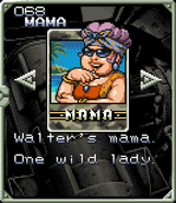 Walter's Mama card in Metal Slug Advance