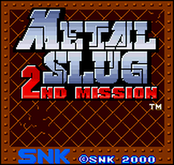 Metal Slug: 2nd Mission | Metal Slug Wiki | Fandom