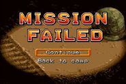 Mission Failed in Metal Slug Advance