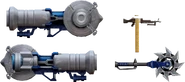 Allen's Weapons in Metal Slug: Awakening
