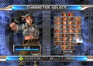Fio in the select screen