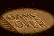 Metal Slug 5 Game Over, note the missing soldier helmet.