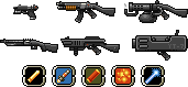 Allen's Weapons sprite in Metal Slug: Allen's Battle Chronicles