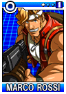 Marco card from SNK Vs. Capcom: Card Fighters DS