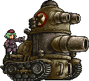 Nantes' Tank with opened cannon