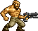 Allen with Pistol in Metal Slug: Allen's Battle Chronicles