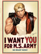 Regular Army Recruitment Poster featuring Marco that parodies Uncle Sam.