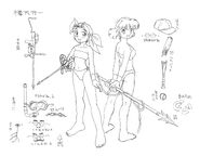 Designs for Eri and Fio for underwater missions