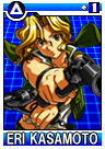 Eri card from SNK Vs. Capcom: Card Fighters DS