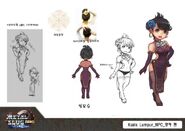 Female NPC concept art