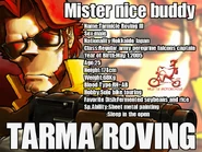 Tarma's info box from Metal Slug SV-001