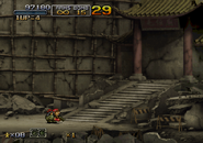 Route: Crawl under the stairs.