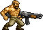 Allen with "Machine Gun" sprite in Metal Slug: Allen's Battle Chronicles