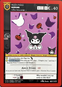 Kuromi (Angry Stare) (Kuromi's Cryptid Carnival) | MetaZoo Wiki