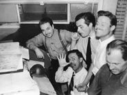 MGM with Rudy Ising.jpg (4.28 MB) Rudolf Ising with Don Williams and other animators at MGM cartoon studio circa 1941.