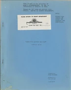 Original script for the cartoon