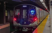 A -bound  C train leaving 